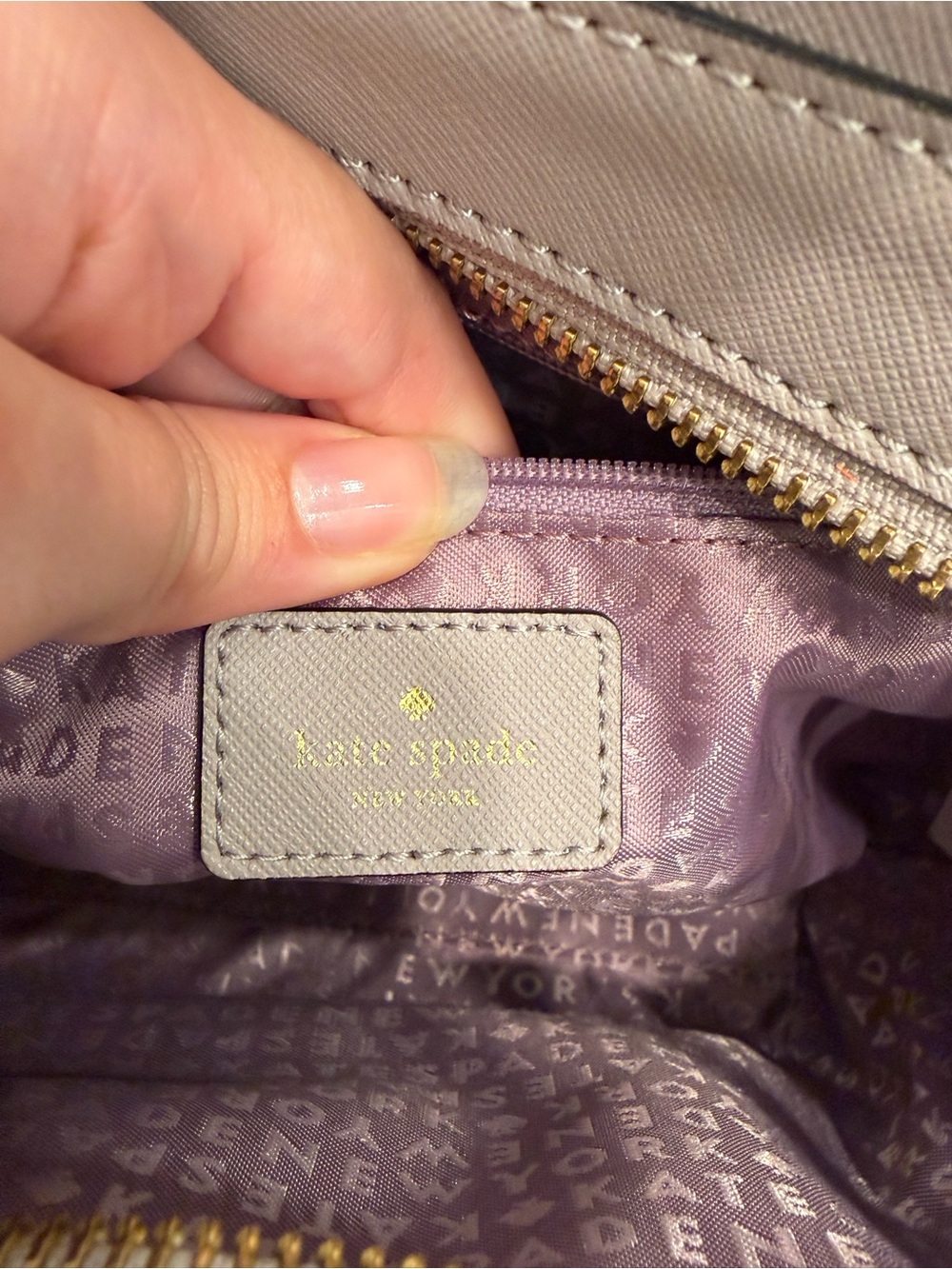 Kate Spade Make It Mine Bunny Hallie Satchel Womens Leather Purse EUC - Picture 7 of 11